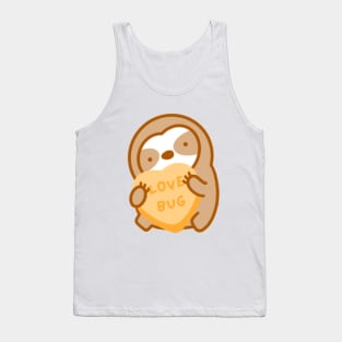 Cute Valentine Love Bug Candy Heart Sloth Tank Top